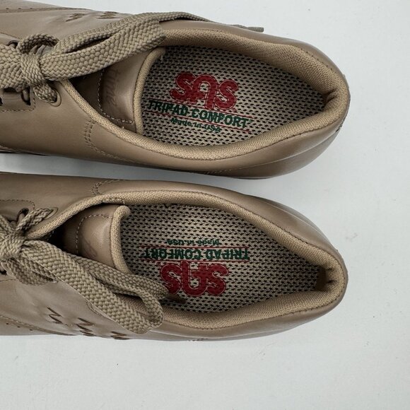 NEW $195 SAS Free Time Mocha Shoes 9.5 Women's Tripad Comfort Walking Tan Taupe - Picture 7 of 12